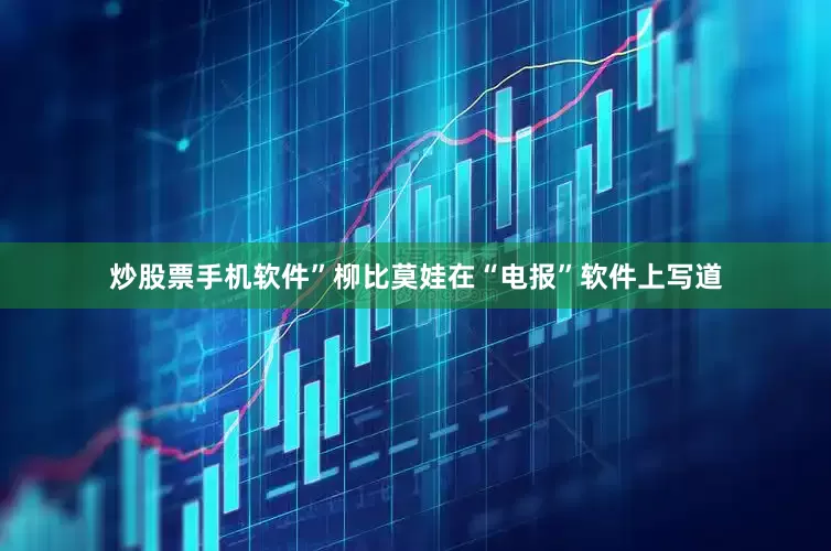 炒股票手机软件”柳比莫娃在“电报”软件上写道